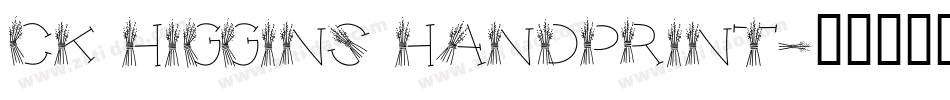 CK Higgins Handprint字体转换